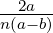 --2a--
n(a−b)